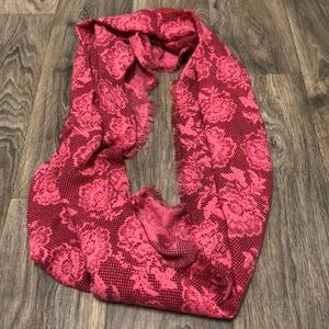 Pink floral American Eagle infinity scarf